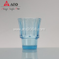 Fish Shape Drinking Cup Crystal blue Glass cups